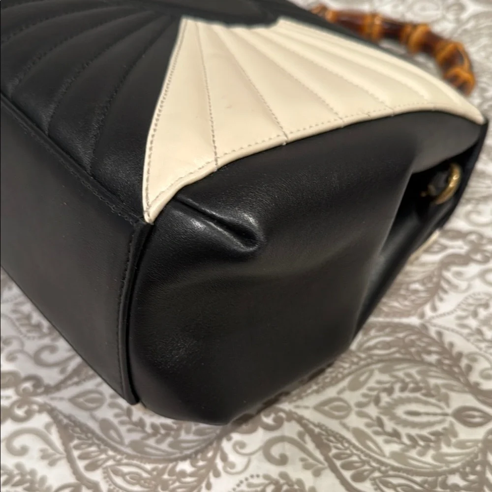 RARE GUCCI QUEEN MARGARET BAMBOO TOP HANDLE BAG - Picture 4 of 16